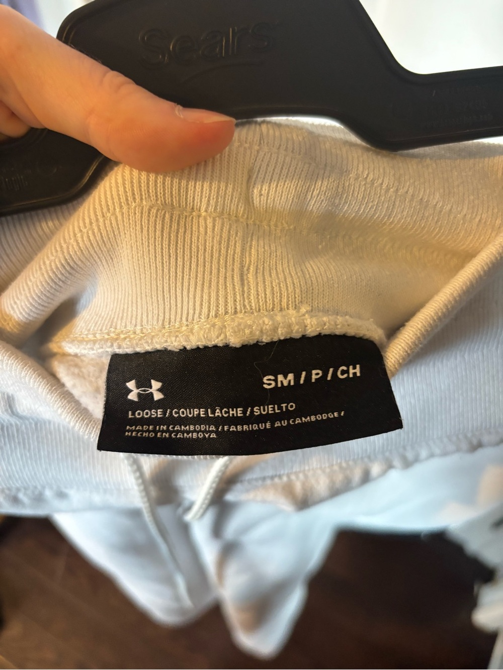 Under Armour white jogging pants